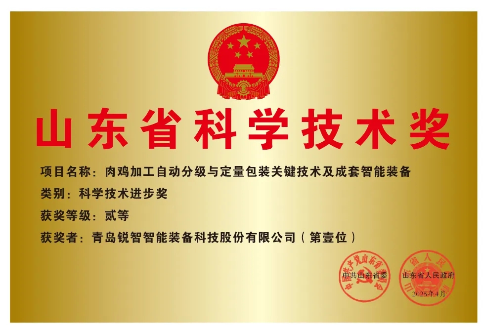 喜報！銳智智能榮獲2024年度山東省科學(xué)技術(shù)進(jìn)步獎